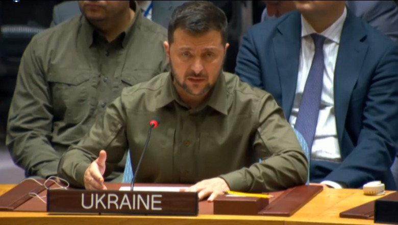 Zelensky: OKB-ja mund të bëjë më shumë për paqen, por nevojitet reforma! Rusia duhet të tërhiqet nga i gjithë territori ynë, përfshirë Krimenë
