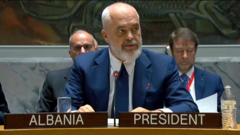VIDEO/ Debati në Këshillin e Sigurimit, Zelensky falenderon Ramën: I tregove botës, si duhet të trajtohet Rusia
