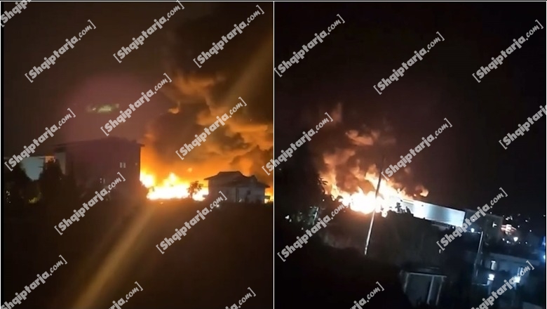 Shefi i zjarrfikëses në Durrës: Jemi drejt shuarjes së flakëve në fabrikën e bojërave, s’ka probleme në objektet përreth