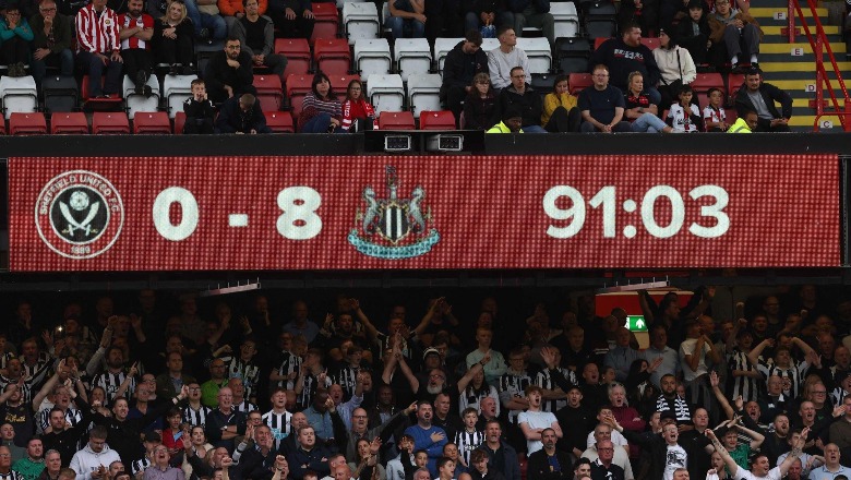 Newcastle dhuron show, fiton 0-8 kundër Sheffield! Rekord i ri në Premier League
