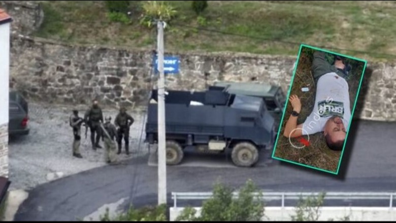 FOTO/ Momenti kur Policia e Kosovës kap të gjallë terroristin serb të plagosur