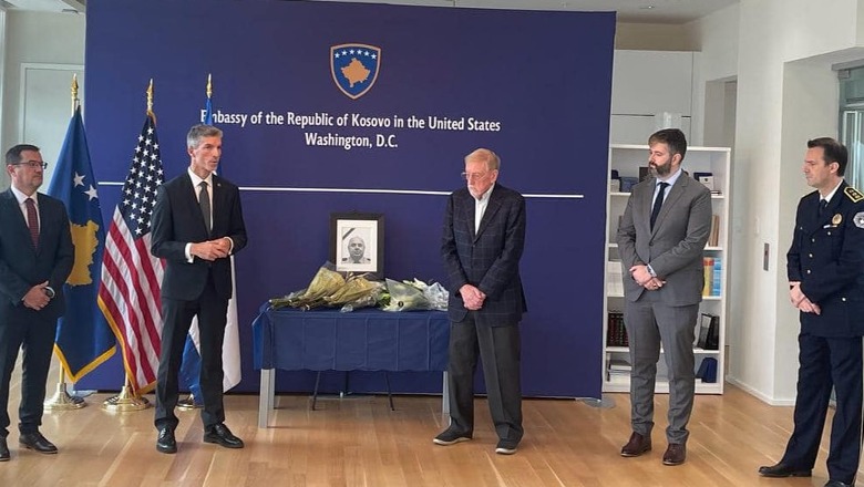 Ambasada e Kosovës në SHBA nderon policin Afrim Bunjaku
