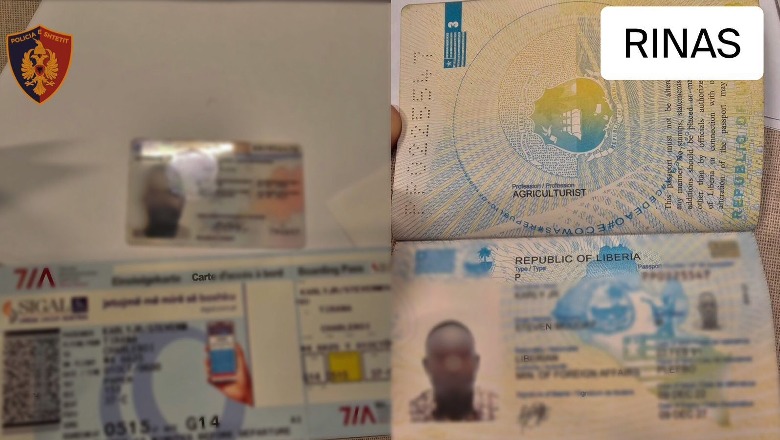 Një liberian dhe një kosovar tentojnë të dalin nga Shqipëria me kartë ID false, kapen në Rinas  