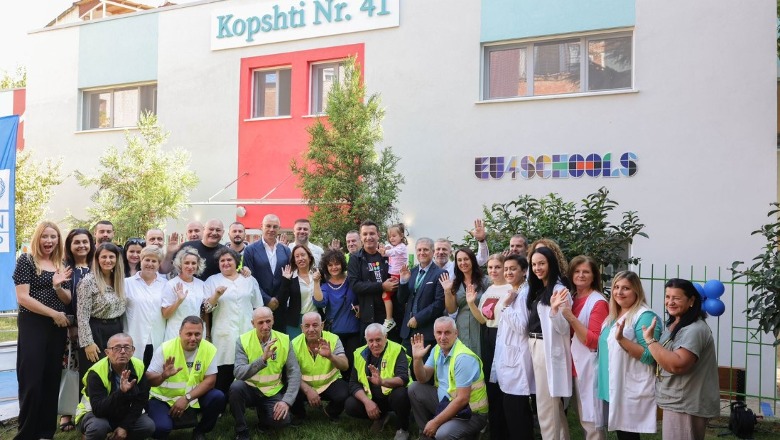 Përurohet Kopshti 41 në Tiranë, Veliaj: Kemi transformuar 100 kopshte e çerdhe, sukses i përbashkët me BE dhe PNUD-in