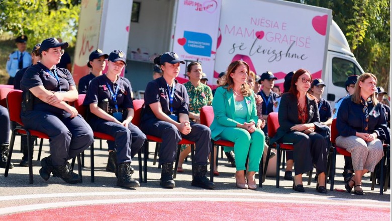 “Tetori Rozë” Koçiu dhe Balla me punonjëset e Policisë së Shtetit: Akses për të gjitha gratë për kryerjen e mamografisë falas