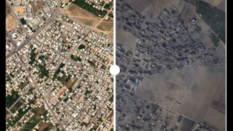 E shkatërruar nga luftimet, pamje satelitore nga Gaza! Si ishte dhe si është tani pas bombardimeve