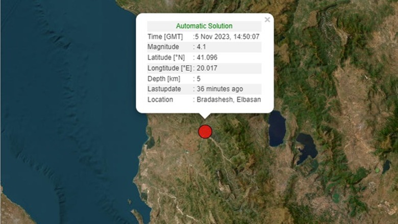 Tërmet 4.1 ballë në Elbasan, epiqendra në Bradashesh! Lëkundjet u ndjenë edhe në Tiranë 