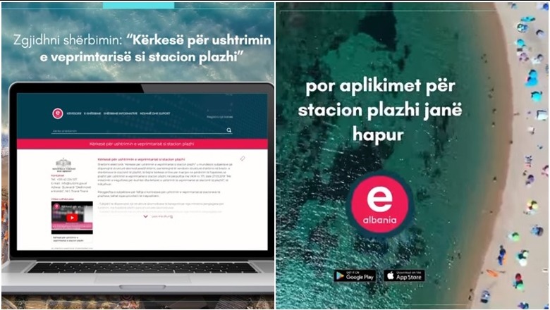 Hapen aplikimet për menaxhimin e stacioneve të plazheve për vitin 2024, bëhen online në e-Albania