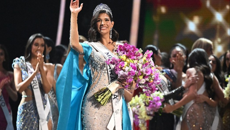 FOTO+ VIDEO/ Bukuri e rrallë! Miss Nikaragua kurorëzohet si 'Miss Universe 2023'