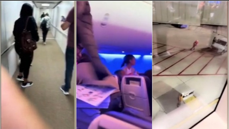 VIDEO/ Pasagjerët braktisin të tmerruar avionin pasi 38-vjeçari hap derën e emergjencës