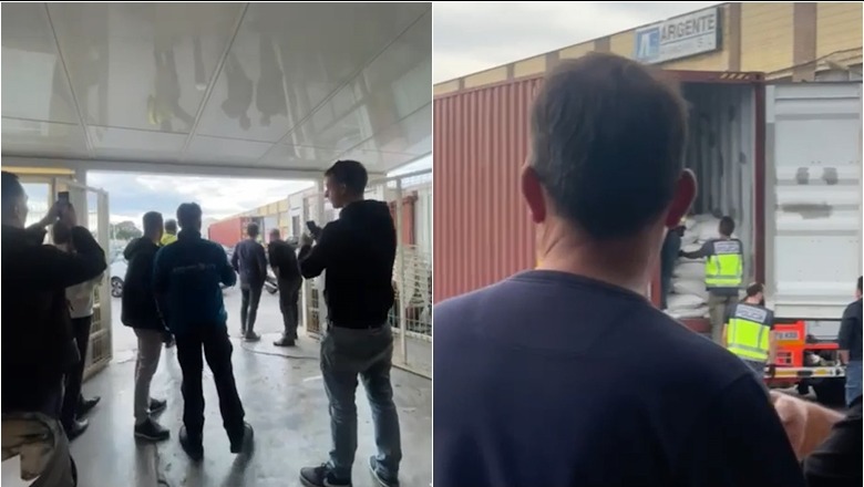 VIDEO/ E nisur nga Ekuadori, sekuestrohen 300 kg kokainë në Spanjë! 11 të arrestuar, mes tyre dhe shqiptarë