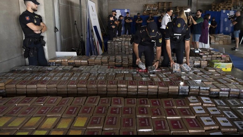 Sekuestrohen 7,2 tonë kokainë në Spanjë, 4 të arrestuar