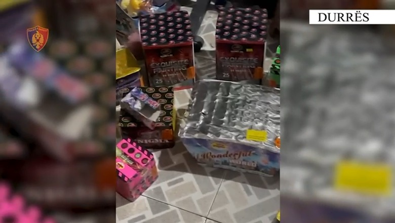 VIDEO/Shiste kapsolla dhe fishekzjarrë në dyqan dhe fshihte të ardhurat, nën hetim 34 vjeçari në Durrës