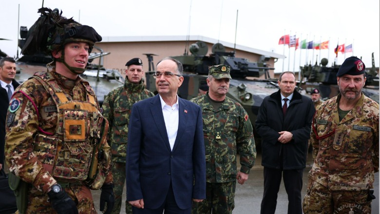 Begaj takohet me efektivët e Forcave të Armatosura që shërbejnë në batalionin e NATO-s në Bullgari: Shqipëria anëtare e denjë e Aleancës 