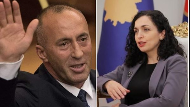 Incidenti/ Vjosa Osmani fton në presidencë, Ramush Haradinajn, por e lë të presë! Ai ngrihet dhe ikën