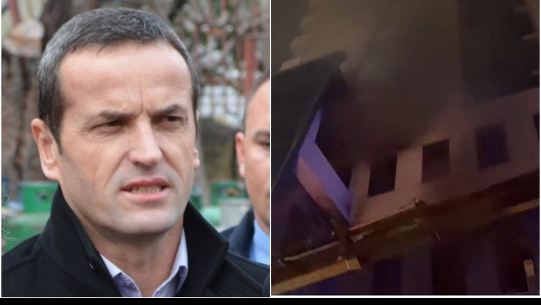 Zjarri në qendrën tregtare të Lushnjës, Goxhaj apel banorëve të bllokuar: Mos hapni dyert, prisni t'ju evakuojnë ose dilni në tarracën e pallatit