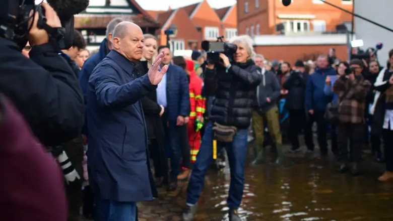 Përmbytje masive në Gjermani, kancelari Olaf Scholz zbret në terren