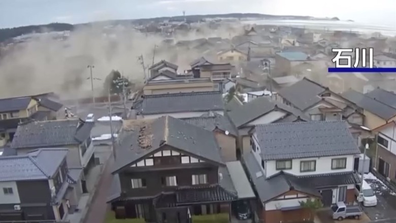VIDEO/ Momenti kur tërmeti i frikshëm godet Japoninë, filmohen seri lëkundjesh 