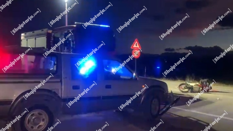 VIDEO/ Aksident në aksin Korçë-Bilisht, makina përplas motorin në të cilin udhëtonin burrë e grua