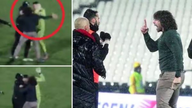 Hyri në fushë dhe goditi me grusht portierin, babai i sulmuesit të kombëtares shqiptare kërkon falje: Gjest i tmerrshëm, u çmenda!