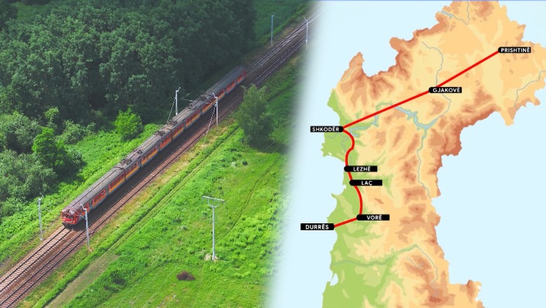 Hekurudha Durrës-Prishtinë nga Shkodra drejt Gjakovës, kalon edhe mbi gjurmën e Vorë-Hani i Hotit! Projekti dorëzohet këtë vit! Kostoja, 700 mln euro