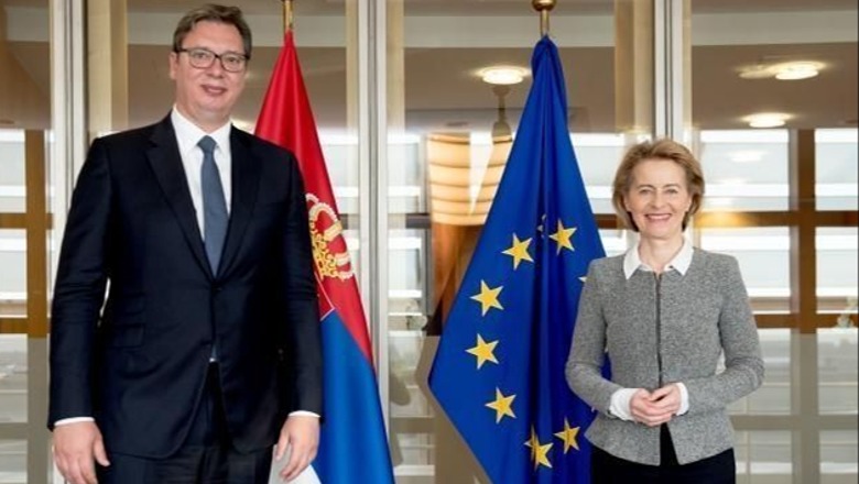Ursula von der Leyen do të takohet me Vuçiç të enjten në Davos