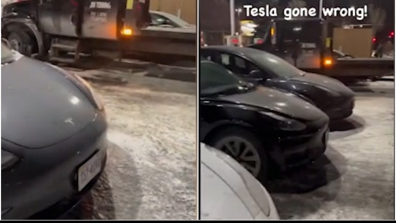 VIDEO/ Çikago, varreza e Teslave, njerëzit braktisin makinat elektrike, i ftohti rrëzoi bateritë