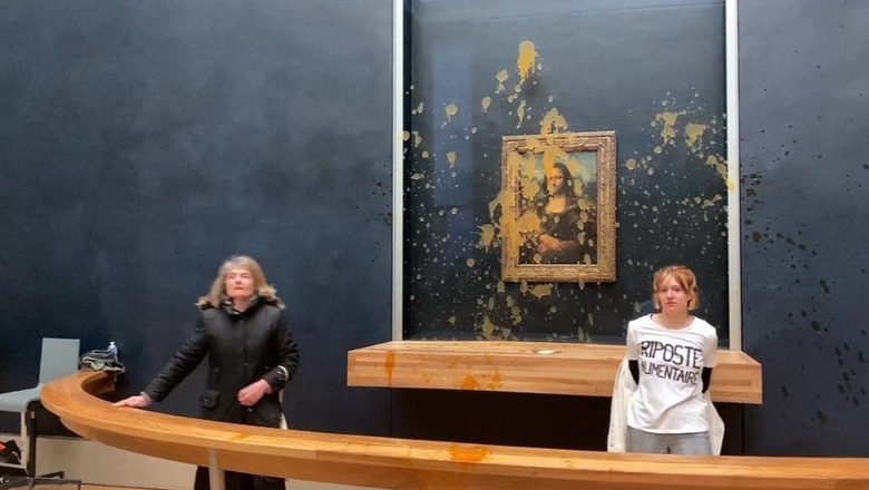 VIDEO/ Hedhin supë mbi pikturën e Mona Lisës në muzeun e Luvrit! Ja pse