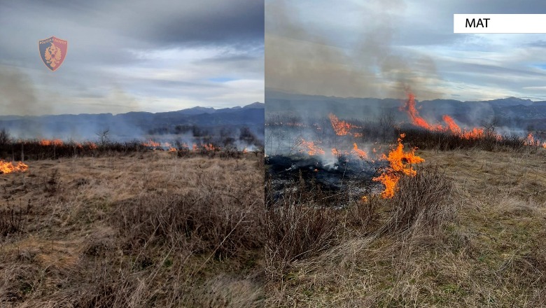 Mat/ Ndezën zjarre dhe shkaktuan djegien e rreth 3 hektarëve tokë, vihen nën hetim 2 persona