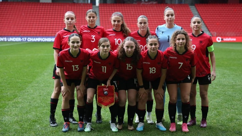 Europiani U17/ Kombëtarja kuqezi e vajzave për shëtitje, Irlanda fiton 1-7 në 'Air Albania'
