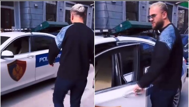 VIDEO/ Akuzohet për probleme me drejtësinë, Luiz Ejlli shfaqet duke drejtuar një makinë policie