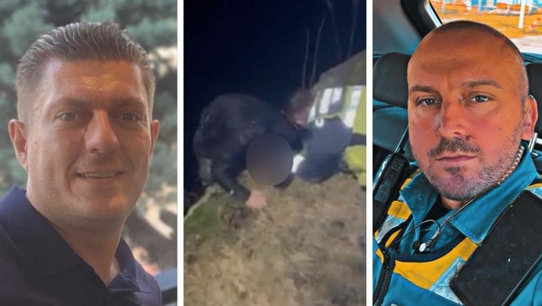 VIDEO/ Dy kosovarë shpëtojnë burrin e dehur nga mbytja pasi ra në lumë