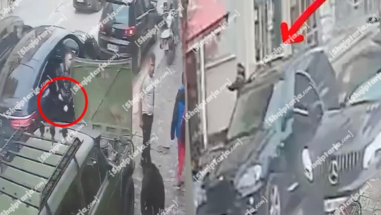 Del video, ja momenti i plagosjes së 27-vjeçarit në Pogradec! Dy të rinjtë dalin nga mjeti luksoz dhe qëllojnë me armë