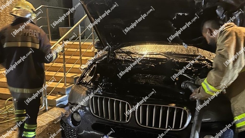 Vlorë, i djegin BMWX5 në oborrin e banesës (EMRI) 