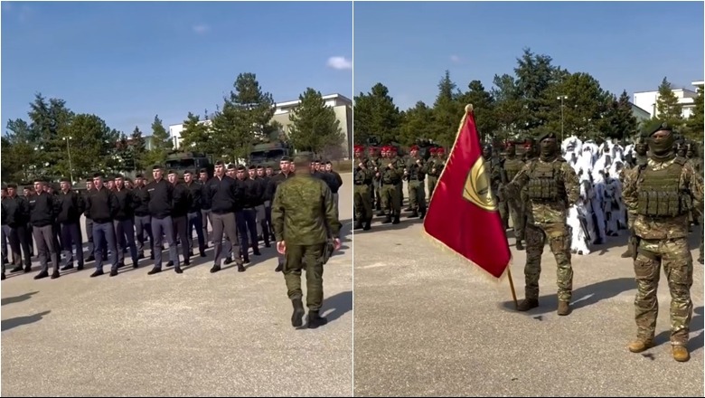 VIDEOLAJM/ Emocionuese, ushtria e Kosovës këndon njëzëri këngën ‘Mora fjalë’