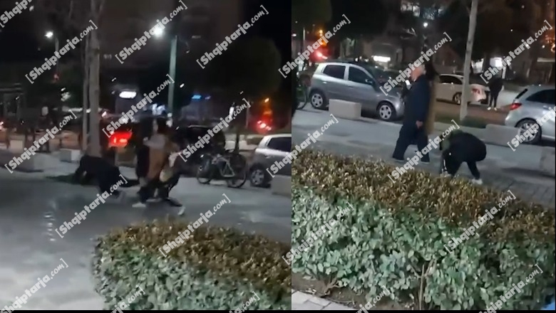 VIDEO/ Vlorë, i panjohuri shkelmon të moshuarin, e përplas në tokë, Shikoni çfarë ndodhi sot në bulevard