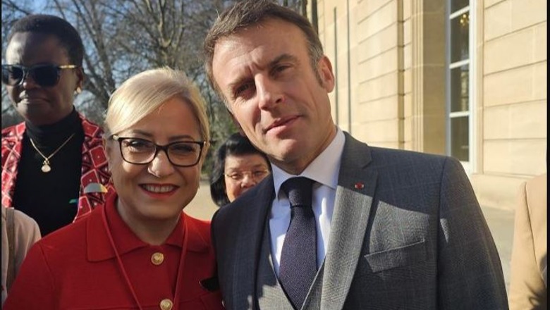 Nikolla takon Macron në Samitin Botëror të Grave Kryeparlamentare në Paris