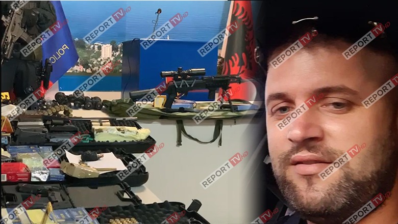 Zbulohet depo armësh në Babicë të Vlorës! Report Tv siguron pamjet: Nga snajperi te pistoleta-stilolaps! Arrestohet 'roja', i lidhur me krimin