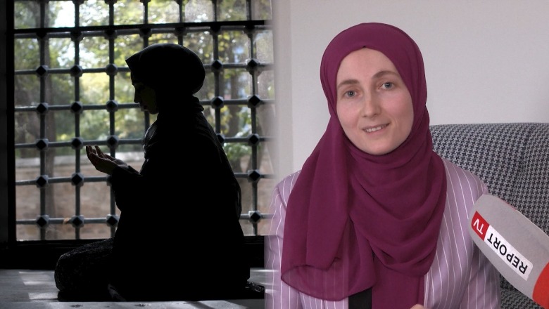 Fatma, gruaja që agjëron që në moshën 7 vjeçare! Report Tv në shtëpinë e praktikantes së fesë islame! Ritit i bashkohet dhe djali 13 vjeç