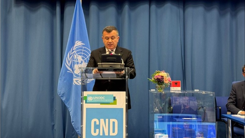 Mbyllet takimi i UNODC në Vjenë, Balla: Duhet të ndërtojmë një sistem për parandalimin e hyrjes së drogave sintetike në Shqipëri