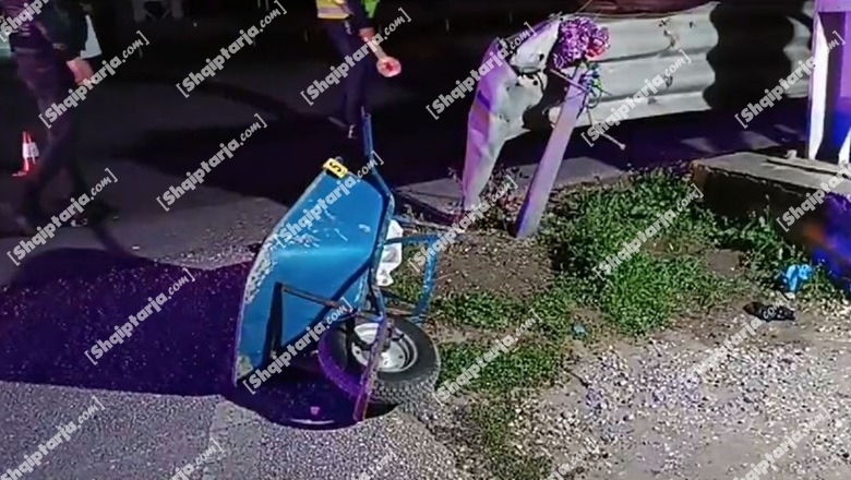 Aksident me pasojë vdekjen në kryqëzimin e Savrës në aksin 'Lushnje-Fier', viktima po kalonte autostradën me karrocë dore (PAMJE)
