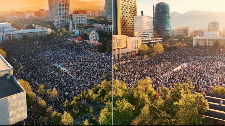 Sot Fitër Bajrami, mijëra besimtarë myslimanë falin namazin në sheshin ‘Skënderbej’! Kreu i KMSH: Të rinjtë mos të braktisin vendin! Ndalni dhunën ndaj grave