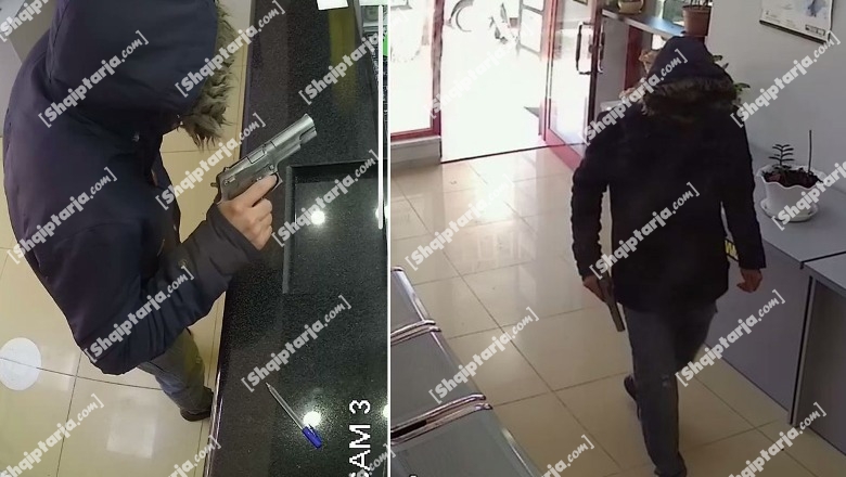 Foto ekskluzive/ Tentativë grabitje në një pikë këmbimi valutor në Durrës, autori me pistoletë lodër largohet 'duar bosh'