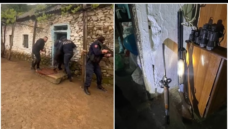Me 3 armë në banesë, arrestohet 46-vjeçari në Shkodër! Pistoleta mbi shapkë, momenti kur policia i 'bastis' shtëpinë