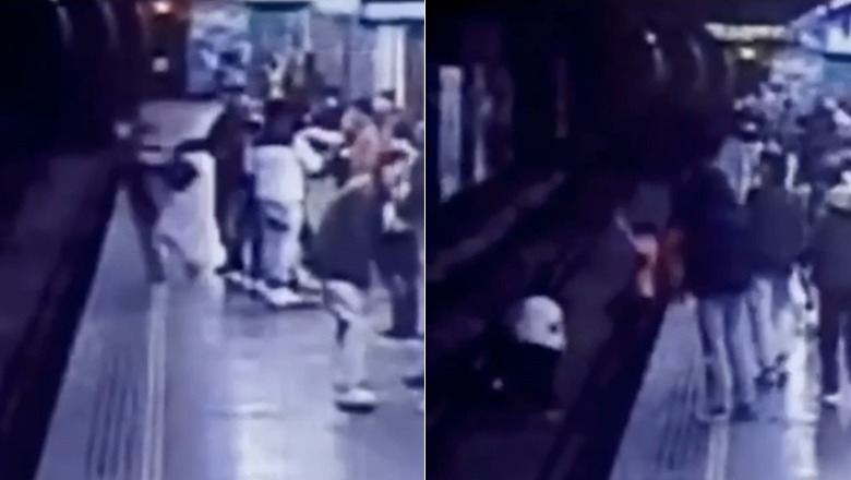 VIDEO/ Milano, hedh 25 vjeçaren në shinat e metrosë, arrestohet për tentativë vrasjeje
