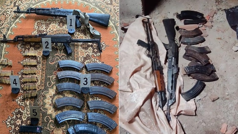 FOTO/ AK-47, karikatorë, municione dhe elektroshok! Zbulohet baza e armëve në shtëpinë e një serbi në Zveçan