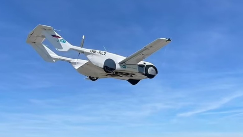 Makina e parë fluturuese bën udhëtimin e parë në Sllovaki! Pasagjeri i parë me AirCar, muzikanti Jean Michel Jarre