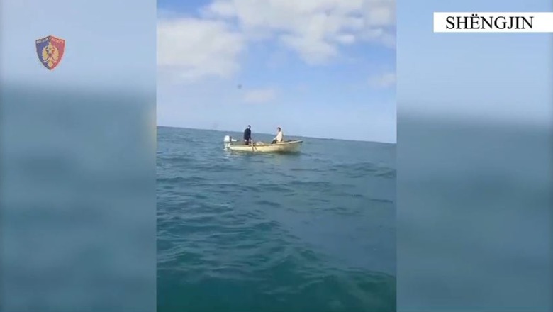 Shëngjin, rrezikonin të mbyteshin nga dallgët teksa peshkonin, shpëtohen 2 persona nga Policia Kufitare