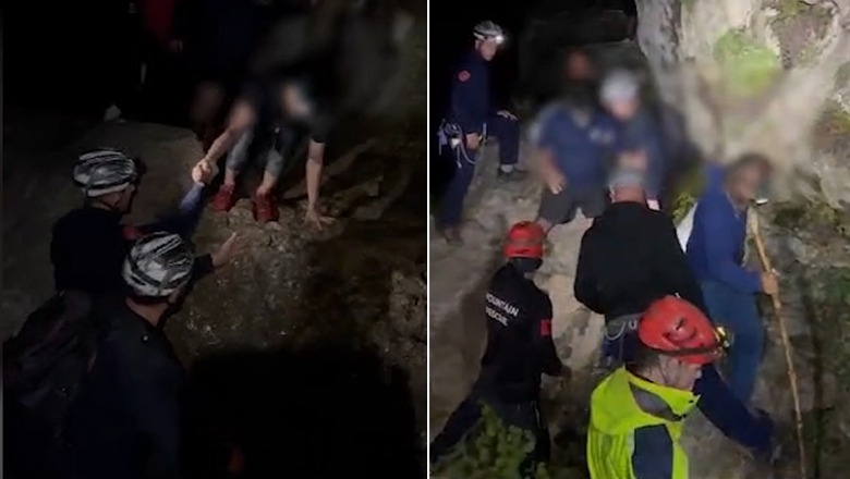 Tirane/ Shkuan të vizitonin 'Shpellën e Pëllumbasit' mbesin të bllokuar 5 turistë britanikë, gjenden pas 5 orësh kërkime (VIDEO)