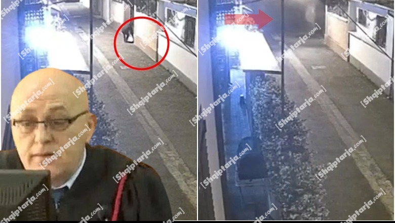 VIDEO/ Momenti i shpërthimit të tritolit në banesën e gjyqtarit në Shkodër, autori me kapuç e doreza! Policia e merr në mbrojtje